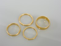 Lot 171 - Four 22ct gold wedding rings