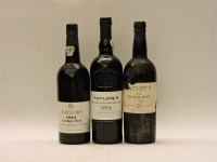 Lot 81 - Assorted Taylor’s Port to include one bottle each: 1955 (bottom neck
