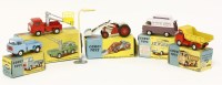 Lot 96 - Five Corgi toys: (53) Massey-Ferguson 65 with shovel