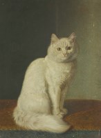 Lot 345 - Horatio Henry Couldery (1832-1918)
A WHITE CAT
Signed l.r.