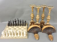 Lot 136 - A resin chess set