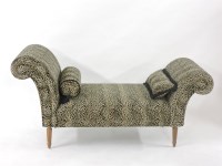 Lot 382 - A leopard print window seat