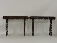 Lot 383 - A pair of altar tables