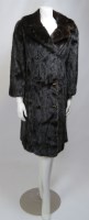 Lot 328 - A Harrods of London black mink coat