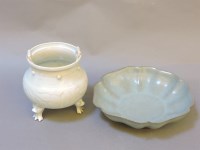 Lot 305 - Two Chinese celadon bowls