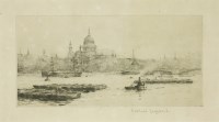 Lot 247 - Rowland Langmaid (1897-1956)
'ST PAUL'S FROM BLACKFRIARS'
Etching