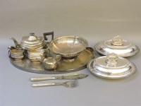 Lot 168 - An oval Sheffield plated tray