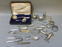 Lot 241B - An assortment of silver and silver plate