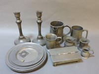 Lot 496 - Pewter items