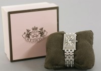 Lot 31 - A ladies stainless steel Juicy Couture quartz bracelet watch