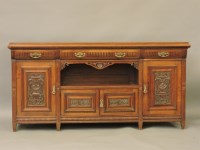 Lot 408 - A Victorian walnut sideboard