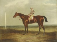 Lot 333 - Attributed to James Loder of Bath (1784-1860)
A RACEHORSE WITH JOCKEY UP
Oil on canvas
39 x 51cm