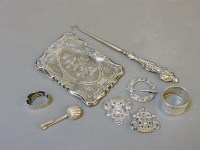 Lot 244A - A Victorian silver card case