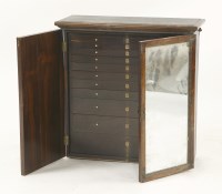 Lot 455 - A Victorian rosewood collector's cabinet