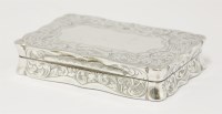 Lot 272 - A Victorian silver snuff box