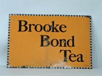 Lot 641 - A large enamel Brooke Bond Tea Shop sign