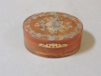 Lot 90 - An 18th century oval tortoiseshell box