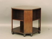 Lot 607 - An early 20th century octagonal mahogany book table