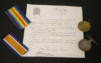 Lot 42 - Casualty medals