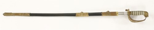 Lot 15 - A naval officer's dress sword