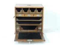 Lot 459 - A Victorian oak stationery cabinet