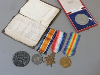 Lot 55 - A group of WWI war medals