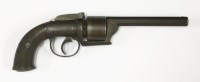 Lot 39 - A transitional six shot percussion revolver