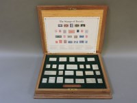 Lot 152 - A cased set of modern silver stamp ingots