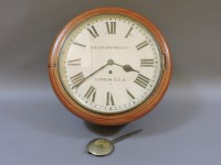 Lot 238 - A single fusee dial clock