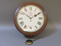 Lot 240 - A single fusee dial clock