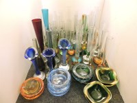 Lot 404 - A collection of Whitefriars coloured and clear spill vases