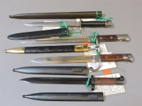 Lot 23 - Four bayonets and scabbards