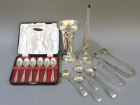 Lot 98 - A boxed set of six silver teaspoons