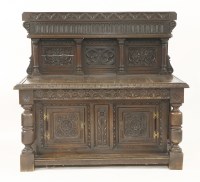 Lot 552 - A Jacobean style oak buffet