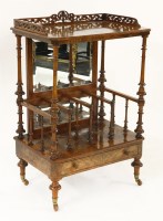 Lot 665 - A Victorian strung walnut whatnot