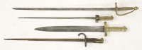 Lot 19 - A French brass hilted pioneer short sword