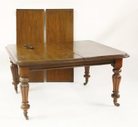 Lot 644 - A Victorian mahogany wind out dining table