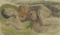 Lot 109 - *Violet Madeline Josette (Jo) Jones (1894-1989)
'JAMAICAN NUDE'
Signed and inscribed with title verso