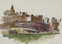 Lot 112 - Edward Millington-Drake (1932-1994)
A RIVER IN INDIA
Signed and dated 1978 l.r.