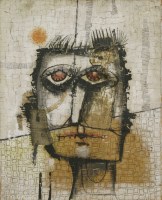 Lot 173 - Christopher Sturgess-Lief (1937-2011)
'HEAD OF A WARRIOR'
Inscribed with title and dated 1959 on gallery label verso