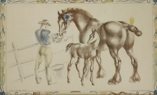 Lot 75 - John Skeaping RA (1901-1980)
MARE AND FOAL 
Lithograph