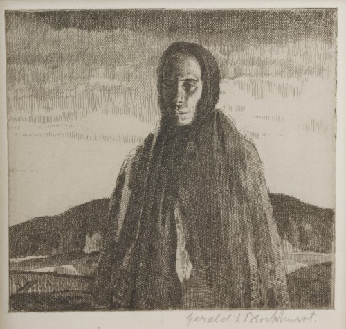 Lot 54 - *Gerald Leslie Brockhurst RA (1890-1978)
'A GALWAY PEASANT' (W10);
'A BALLYNAKILL WOMAN' (W53)
Two