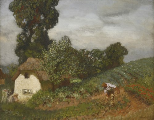 Lot 155 - Sir George Clausen RA (1852-1944)
'THE COTTAGE GARDEN'
Signed l.r.