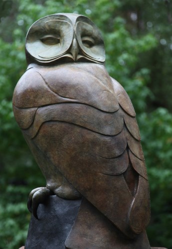Lot 28 - David Meredith (b.1973)
'OWL LOOKING BACKWARDS'
Bronze