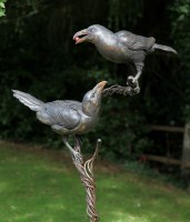 Lot 210 - David Cooke (b.1947)
TWO CROWS
Stoneware and steel
80cm wide
174cm high

*Artist's Resale Right may apply to this lot.
