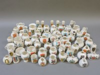 Lot 382 - Approximately sixty Goss crested china items