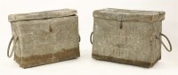 Lot 77 - A pair of original elephant panniers