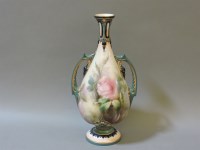 Lot 248 - A Hadley's Worcester vase