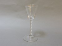 Lot 277 - An 18th century wine glass