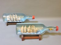 Lot 267 - Two 'Ship in a Bottle' models